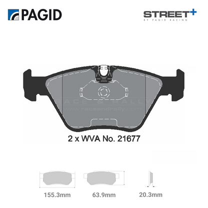 T8296SP2001 Pagid Street+ Brake Pad Set