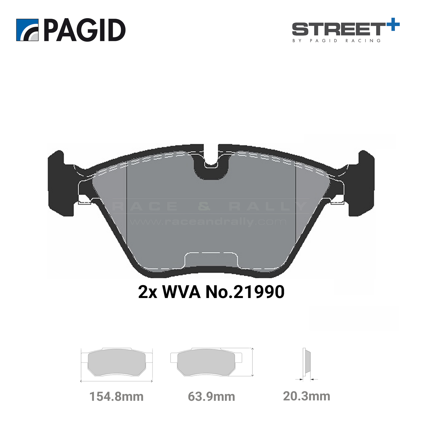 T8296SP2001 Pagid Street+ Brake Pad Set