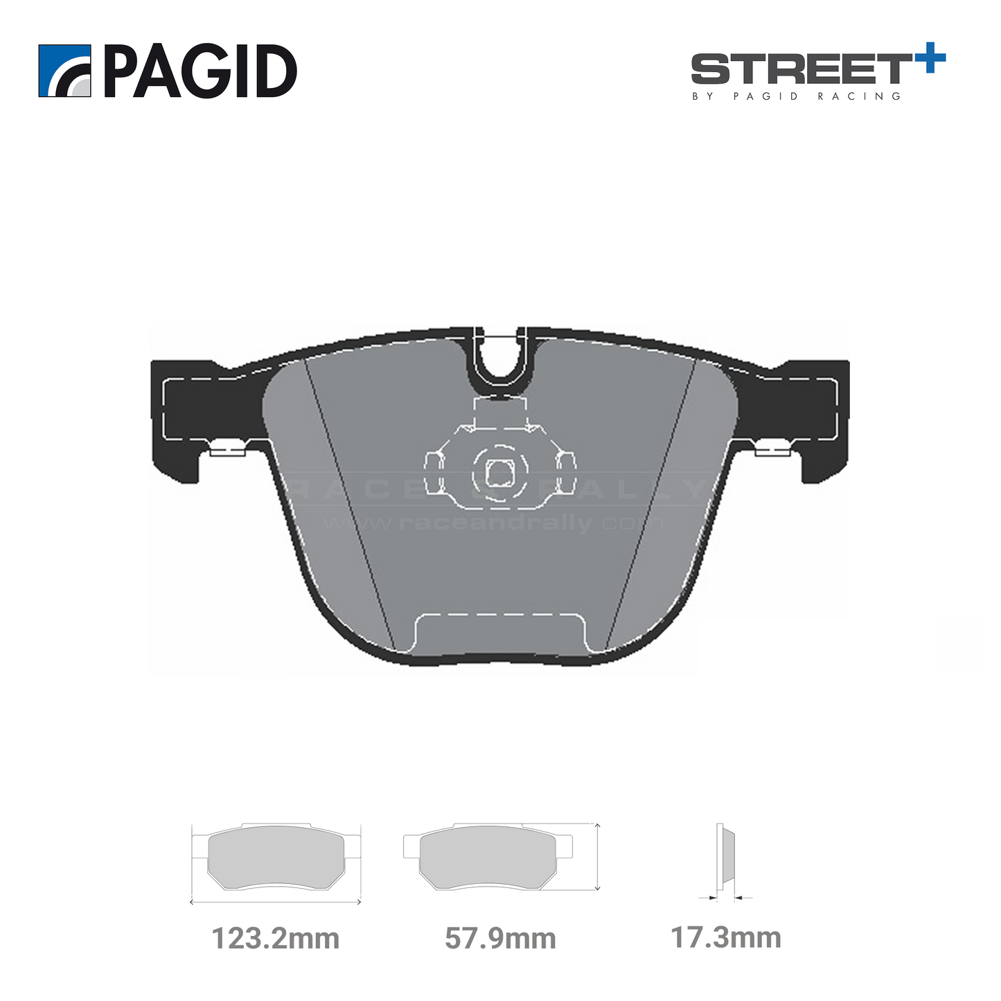 T8297SP2001 Pagid Street+ Brake Pad Set