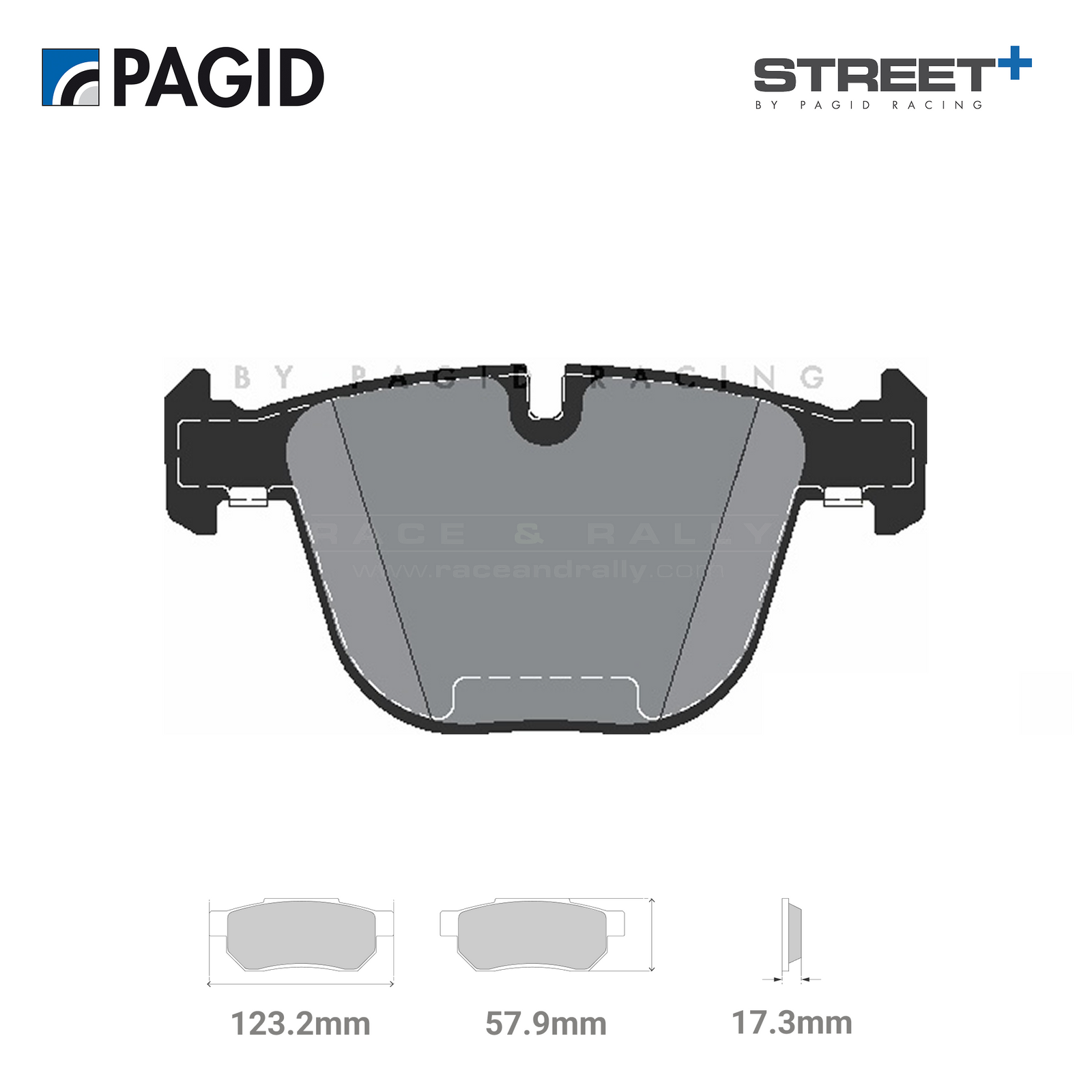 T8297SP2001 Pagid Street+ Brake Pad Set