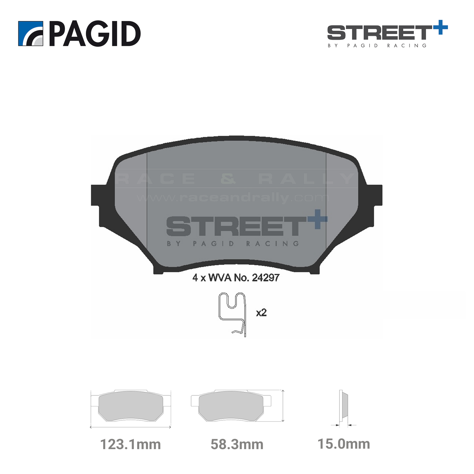 T8301SP2001 Pagid Street+ Brake Pad Set