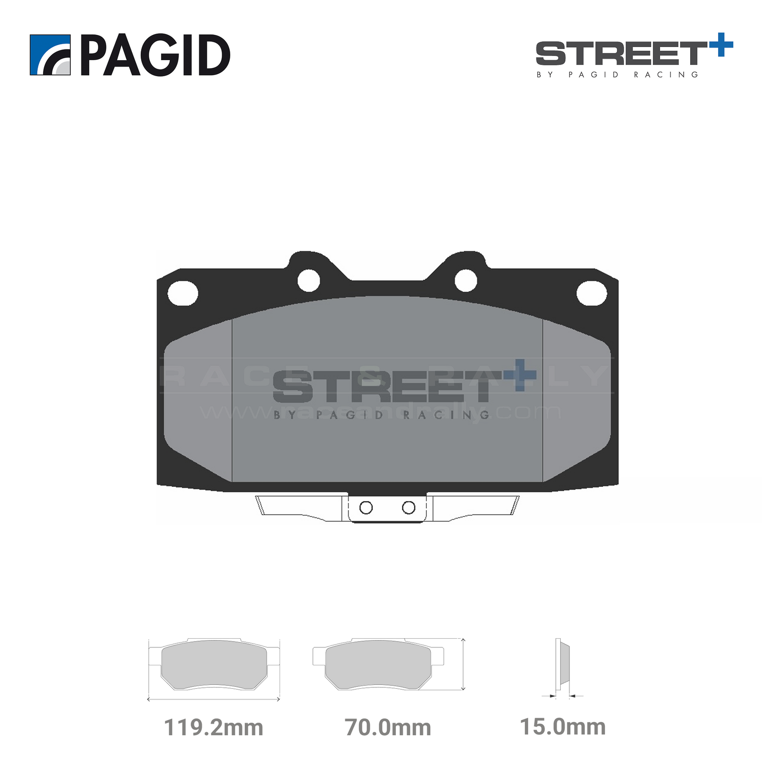 T8308SP2001 Pagid Street+ Brake Pad Set