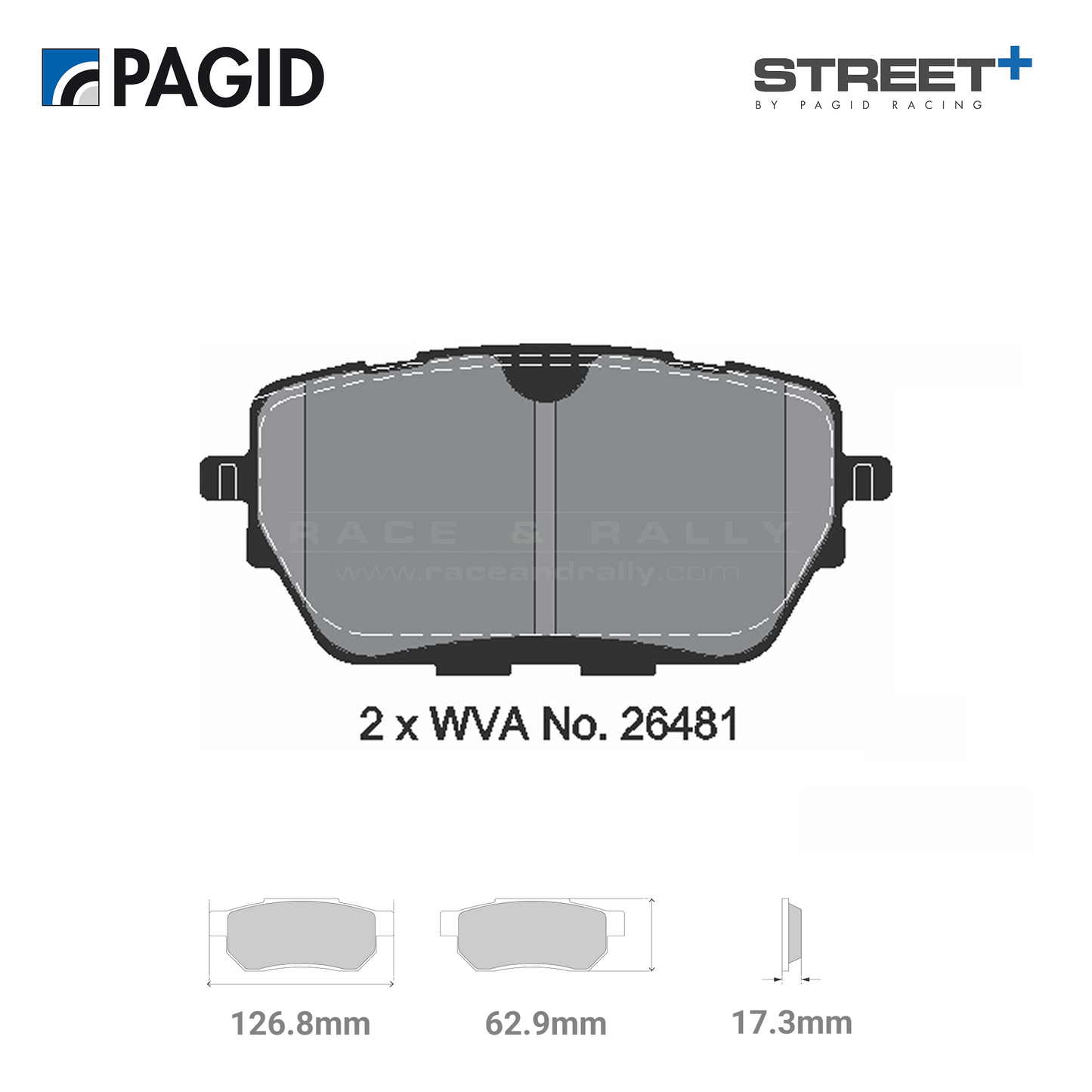 T8311SP2001 Pagid Street+ Brake Pad Set