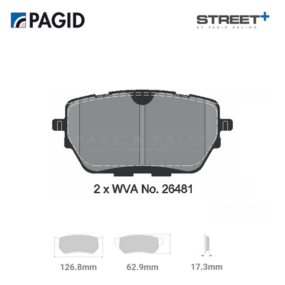 T8311SP2001 Pagid Street+ Brake Pad Set