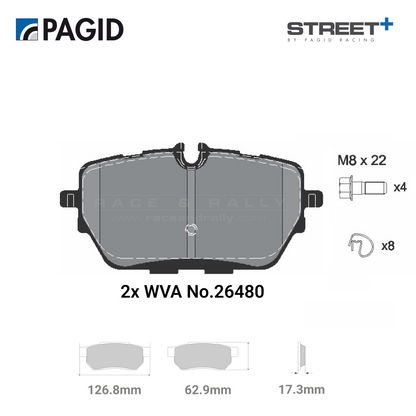 T8311SP2001 Pagid Street+ Brake Pad Set