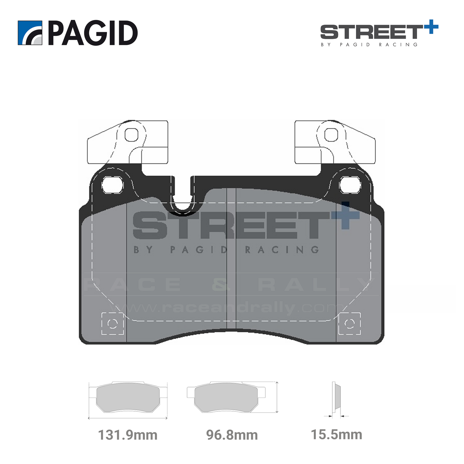 T8312SP2001 Pagid Street+ Brake Pad Set