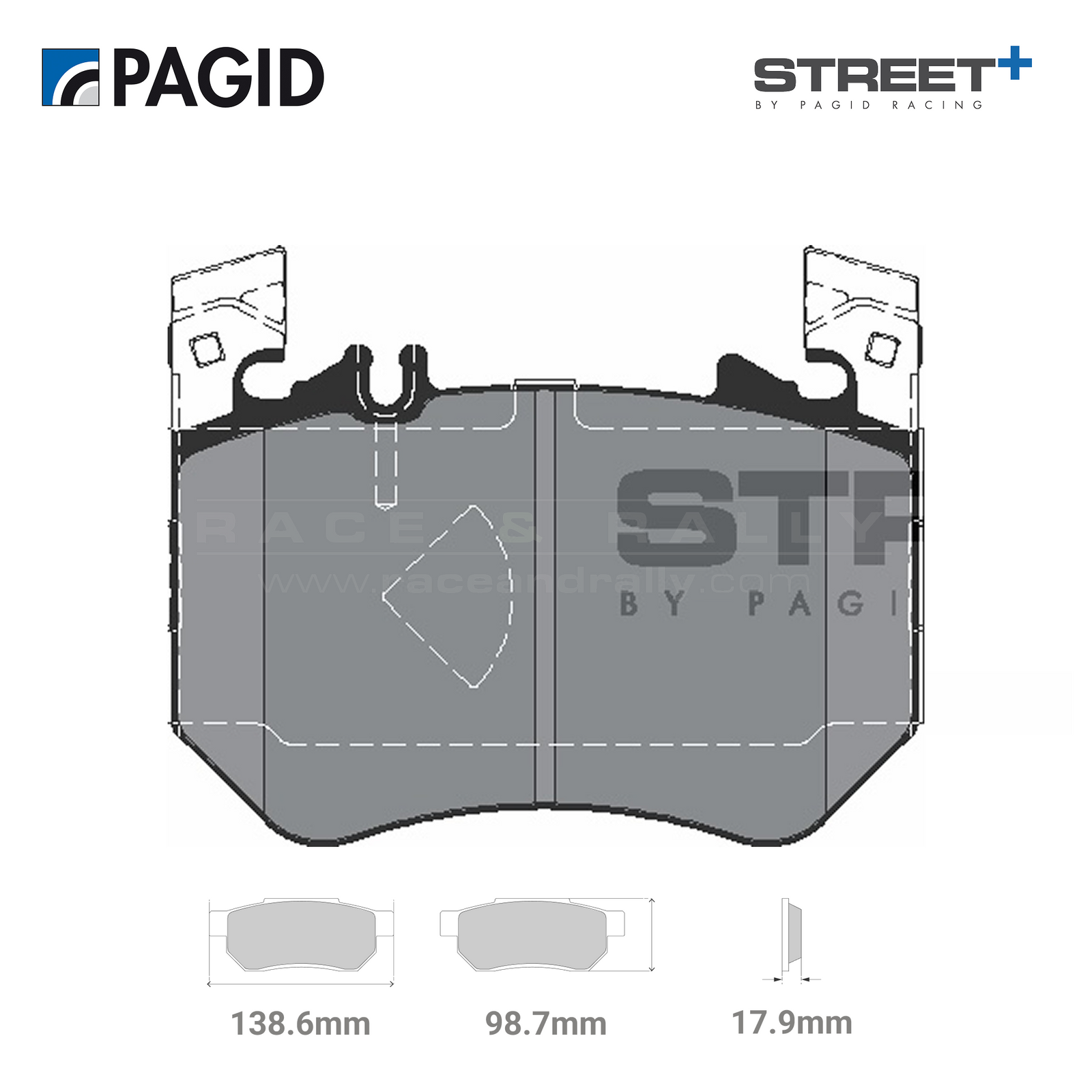 T8313SP2001 Pagid Street+ Brake Pad Set