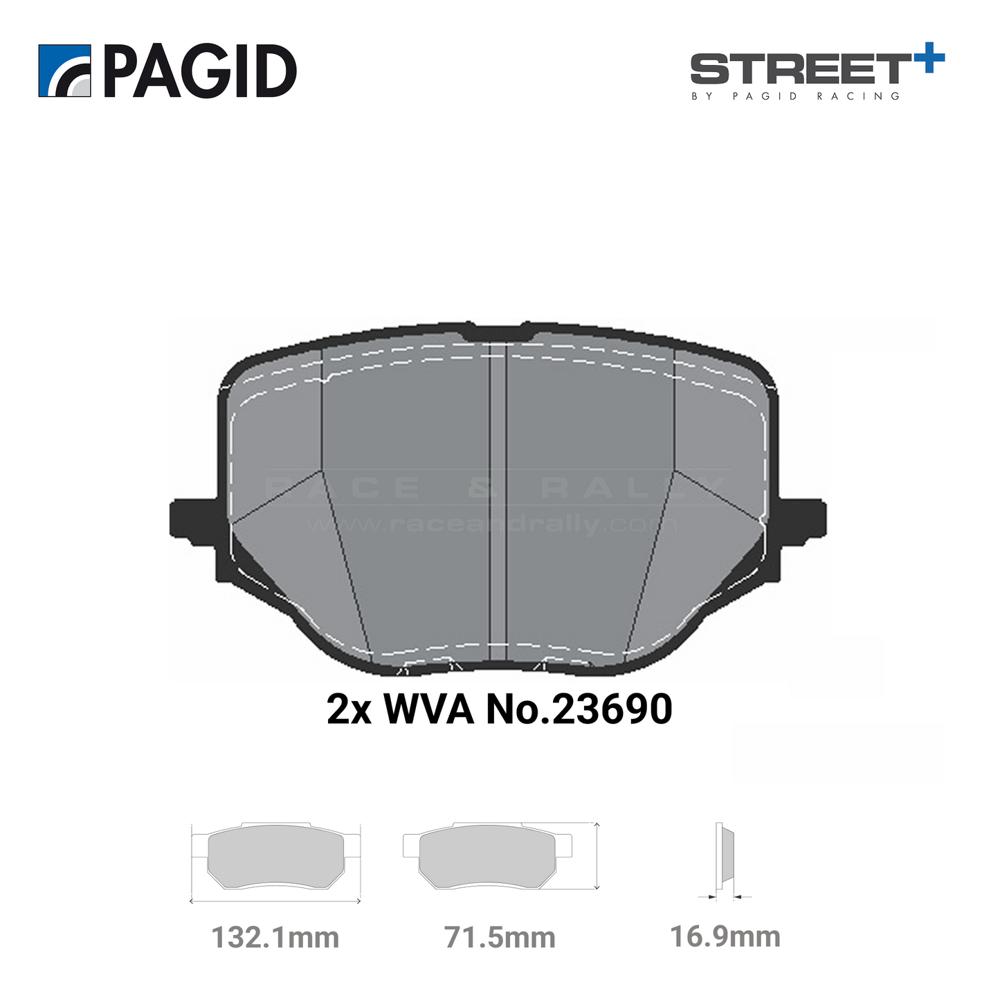 T8314SP2001 Pagid Street+ Brake Pad Set