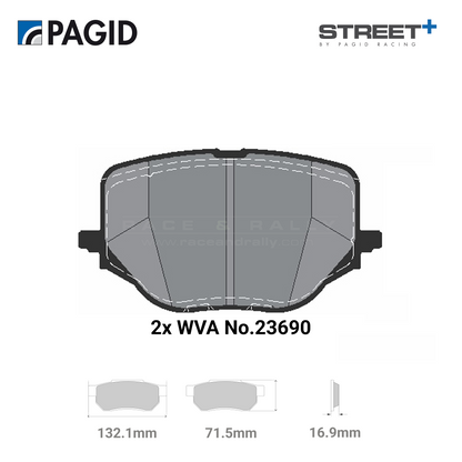 T8314SP2001 Pagid Street+ Brake Pad Set