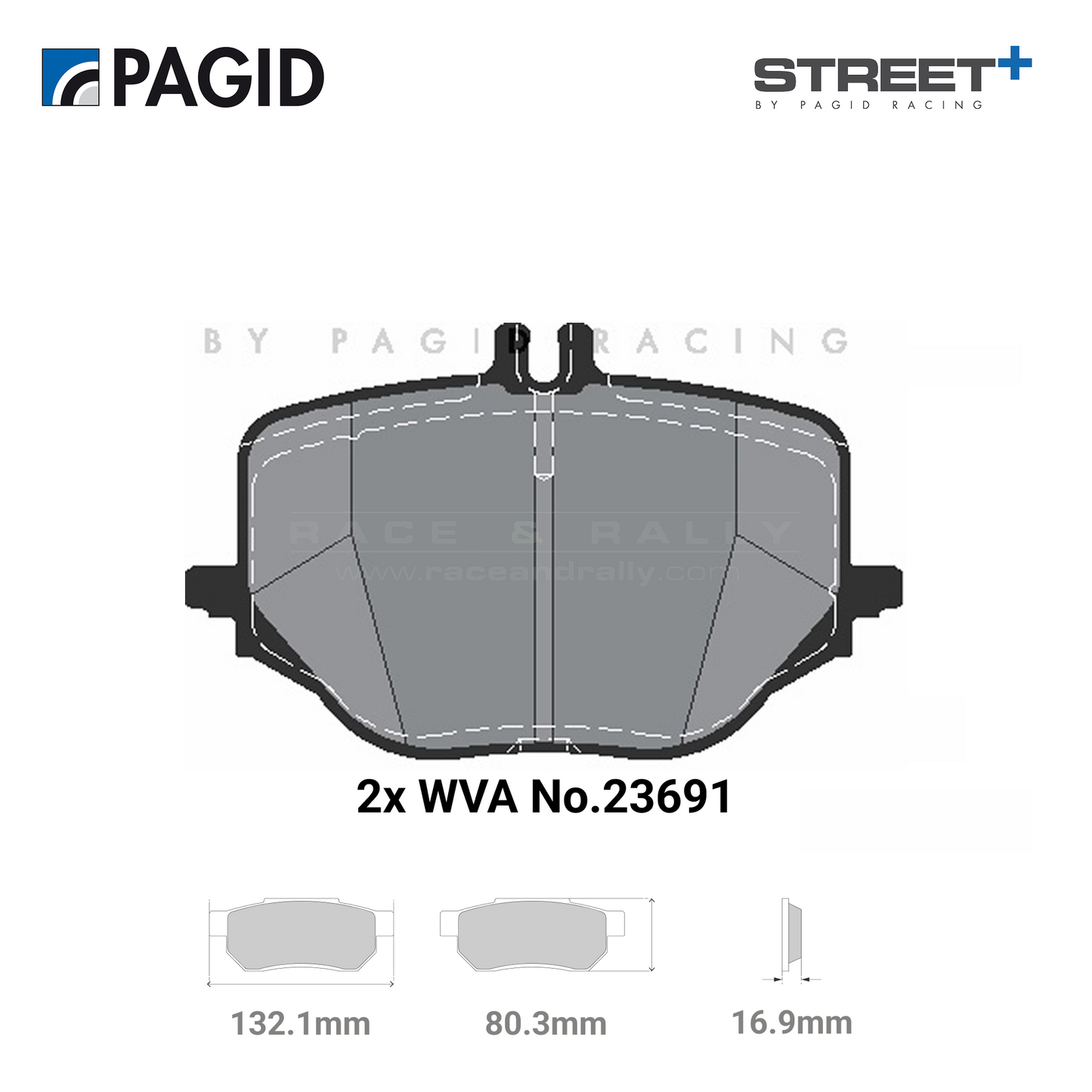 T8314SP2001 Pagid Street+ Brake Pad Set