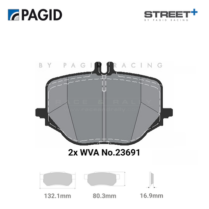 T8314SP2001 Pagid Street+ Brake Pad Set