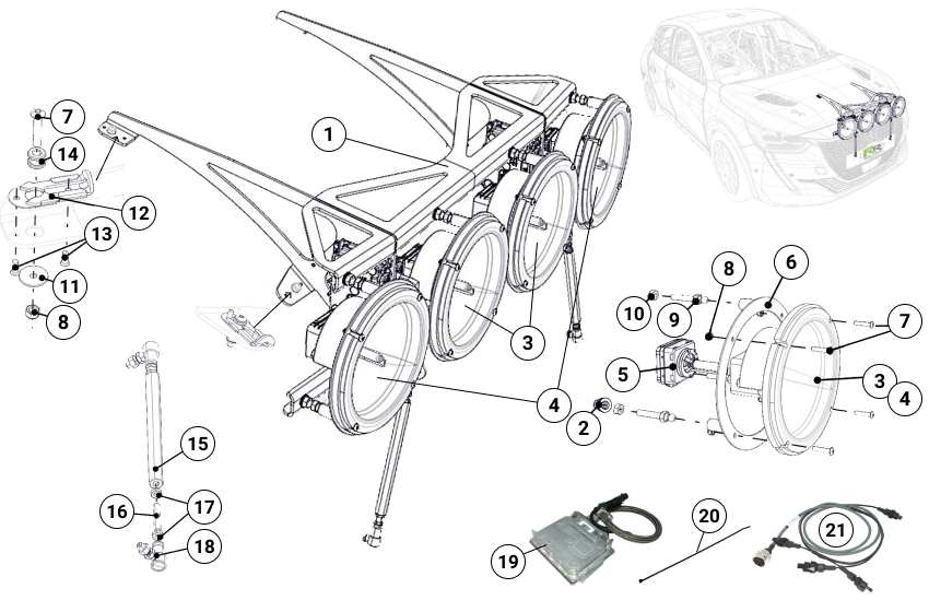 Z2D - Lamp Pod - Race and Rally