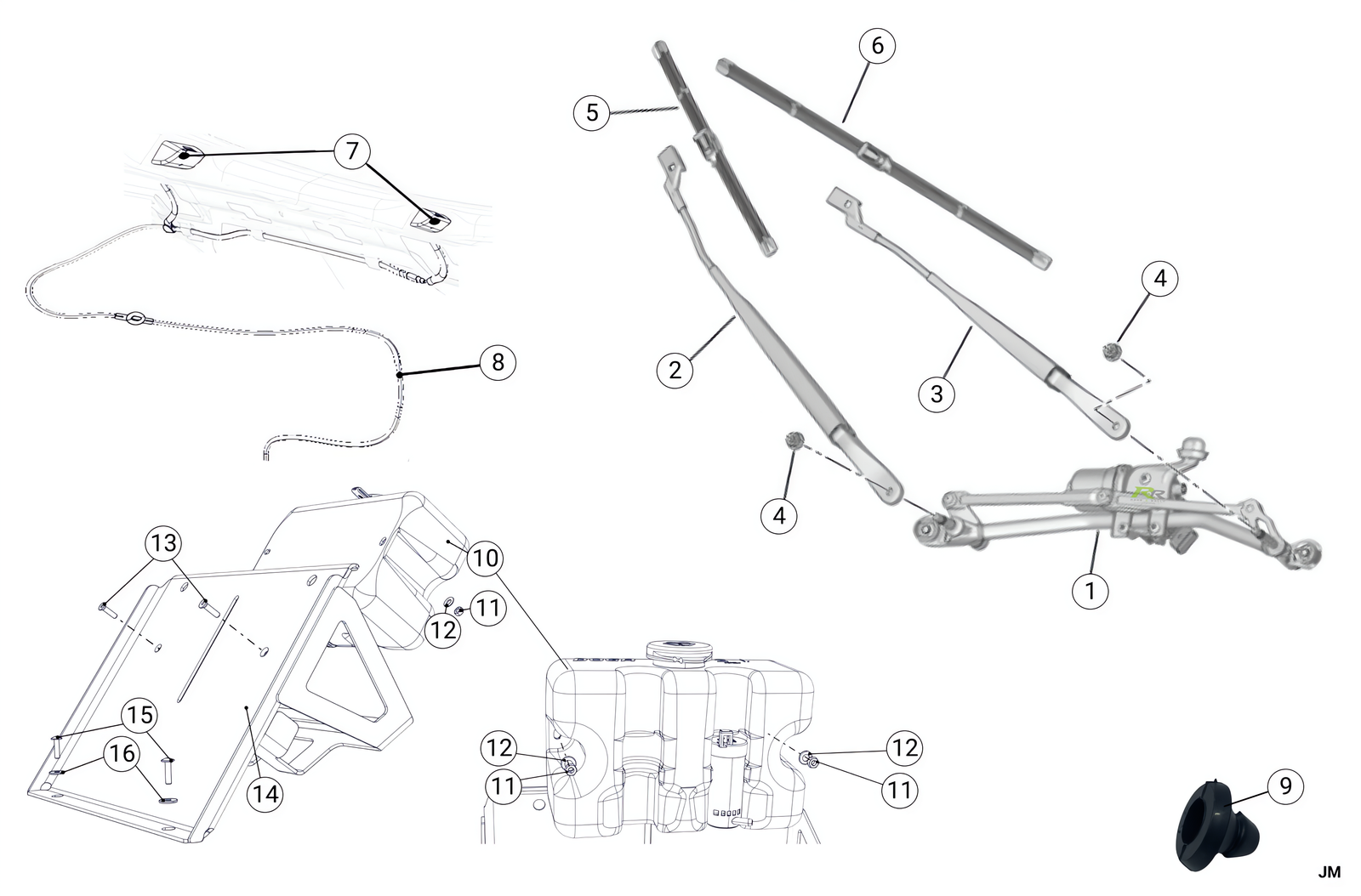 Z6E - Front Wipers - Race and Rally