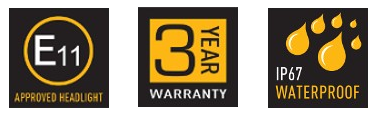 E11 3 Year Warranty IP67