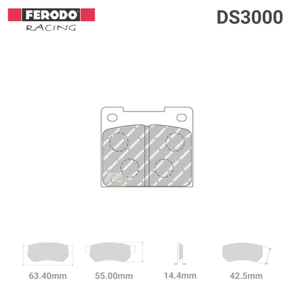 Ferodo DS3000 FCP809R racing brake pads
