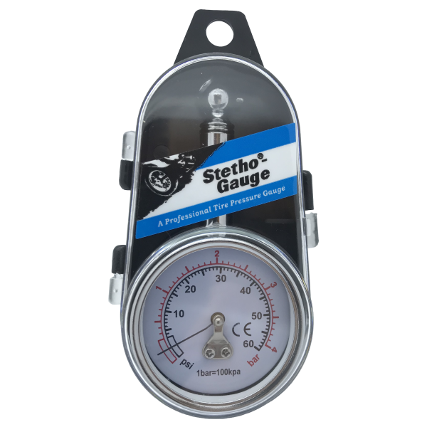 GE92 - Grayston Professional Tyre pressure gauge 0-60 PSI 0-4 BAR