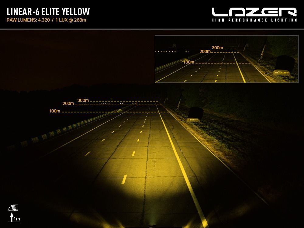 Linear-6 Elite (Yellow LED) - Race and Rally