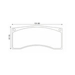 Set of front brake pads MINTEX F4R