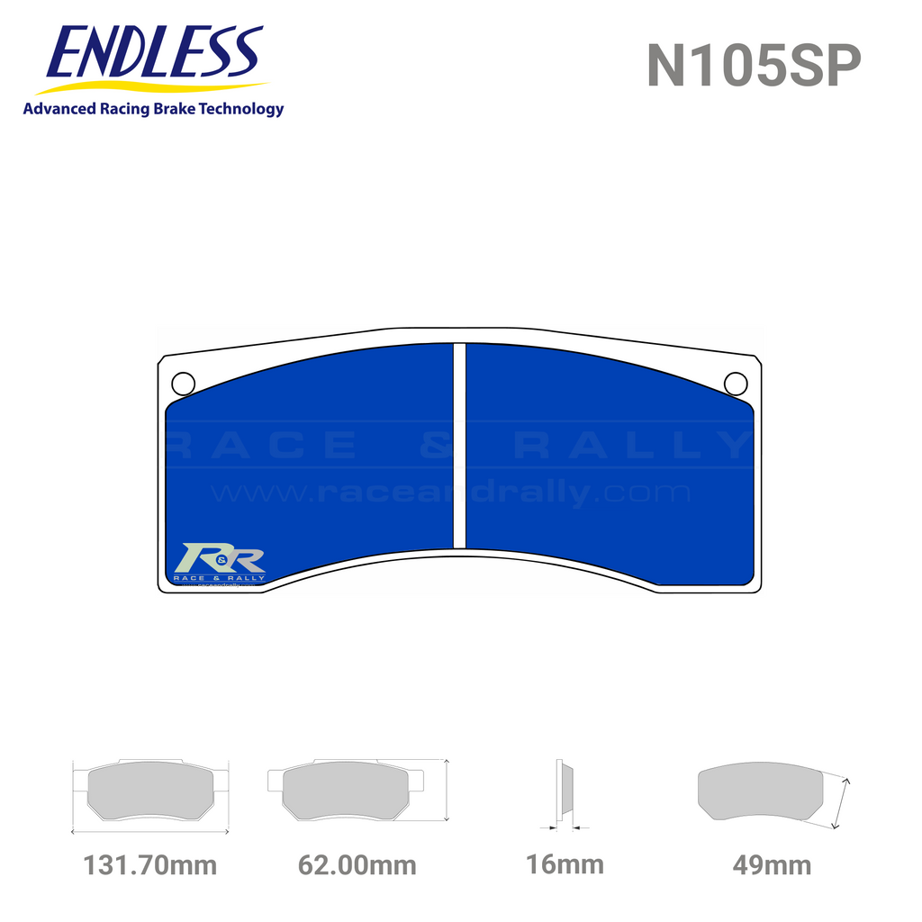 Endless RCP002 Brake Pad Set - N105SP