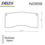 Endless RCP002 Brake Pad Set - N35S