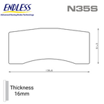 Endless RCP108 Brake Pad Set - N35S