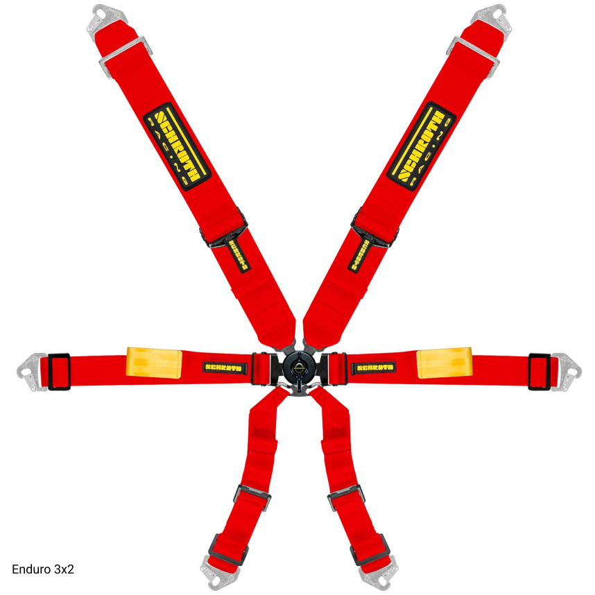94500-2 Schroth Enduro Belt 3x2 - Red