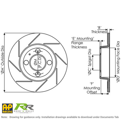Solid Disc - Integrated Bell Dimensions