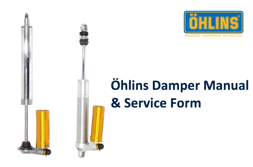Öhlins Damper Manual & Service Form