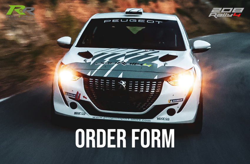 Peugeot Sport 208 Rally 4 - Order Form