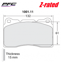 1001 Brake Pads - Z-RATED - 15MM