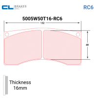 5005W50T16-RC6 - CL Brake Pads