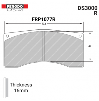 FRP1077R - DS3000 Brake Pads