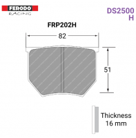 FRP202H - DS2500 Brake Pads