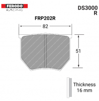 FRP202R - DS3000 Brake Pads