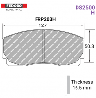 FRP203H - DS2500 Brake Pads