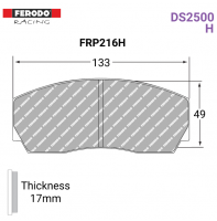 FRP216H - DS2500 Brake Pads