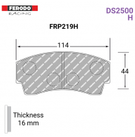 FRP219H - DS2500 Brake Pads