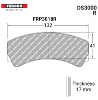 FRP3018R - DS3000 Brake Pads