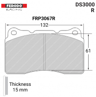 FRP3067R - DS3000 Brake Pads