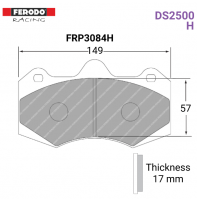 FRP3084H - DS2500 Brake Pads