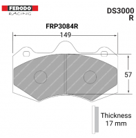 FRP3084R - DS3000 Brake Pads