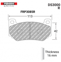 FRP3085R - DS3000 Brake Pads