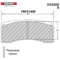FRP3140R - DS3000 Brake Pads