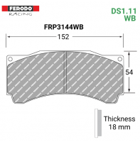 FRP3144WB - DS1.11 Brake Pads - Bedded