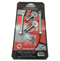 Quick Release Bonnet Pins - Stainless Steel - Silver