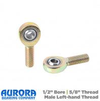 Aurora Rod End Bearing | 1/2" Bore | 5/8" Male Thread - Left-hand