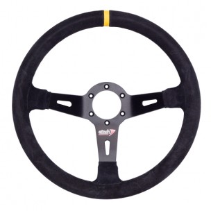 Atech 350mm 65mm Dish Suede Steering Wheel - ATVO0103