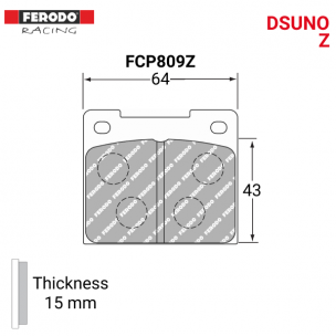 Ferodo DSUNO FCP809Z racing brake pads