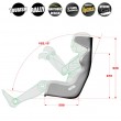 Atech Performance SHP Racing Seat - Dimensions 2
