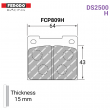 Ferodo DS2500 FCP809H racing brake pads